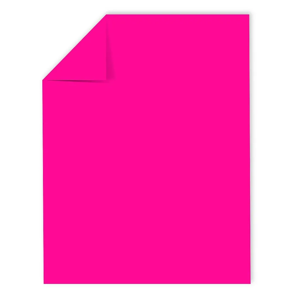 Card Stock*Astrobrights 65 lb. Cardstock Paper, 8.5" x 11", Fireball Fuchsia, 250 Sheets/Pack (22881)