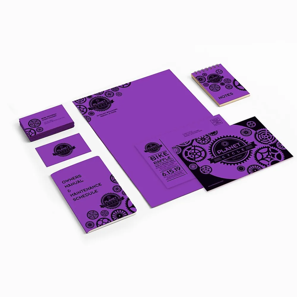 Card Stock*Astrobrights 65 lb. Cardstock Paper, 8.5" x 11", Purple, 250 Sheets/Pack (WAU21971)