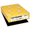 Multipurpose Paper*Astrobrights 8.5" x 11", Colored Paper, 24 lbs., Eclipse Black, 500 Sheets/Ream (22321)