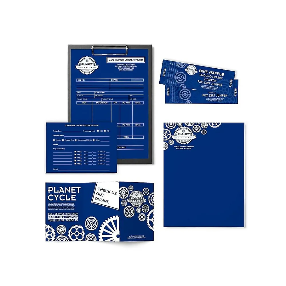 Multipurpose Paper*Astrobrights Colored Paper, 24 lbs., 8.5" x 11", , 500 Sheets/Ream (21906) Blast-Off Blue