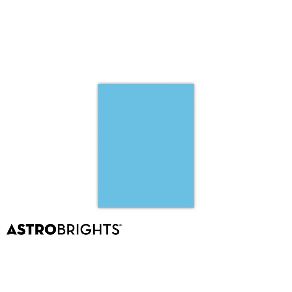 Multipurpose Paper*Astrobrights Colored Paper, 24 lbs., 8.5" x 11", , 500 Sheets/Ream (22521/21528) Lunar Blue