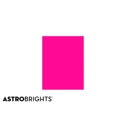 Multipurpose Paper*Astrobrights Colored Paper, 24 lbs., 8.5" x 11", Fireball Fuchsia, 500 Sheets/Ream (22681/21688)