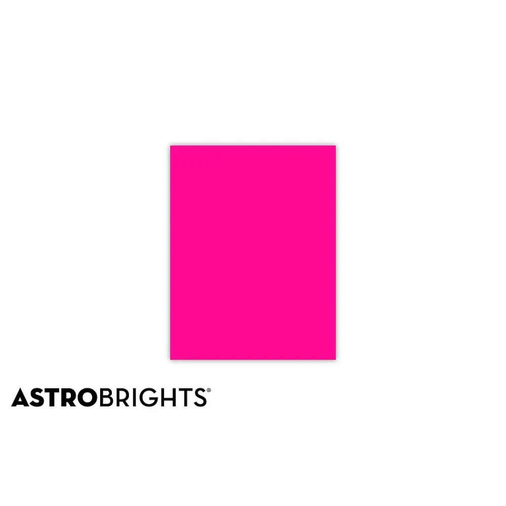 Multipurpose Paper*Astrobrights Colored Paper, 24 lbs., 8.5" x 11", Fireball Fuchsia, 500 Sheets/Ream (22681/21688)