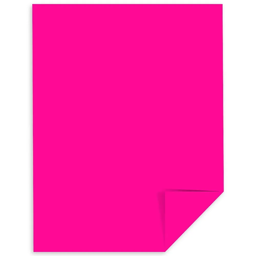 Multipurpose Paper*Astrobrights Colored Paper, 24 lbs., 8.5" x 11", Fireball Fuchsia, 500 Sheets/Ream (22681/21688)