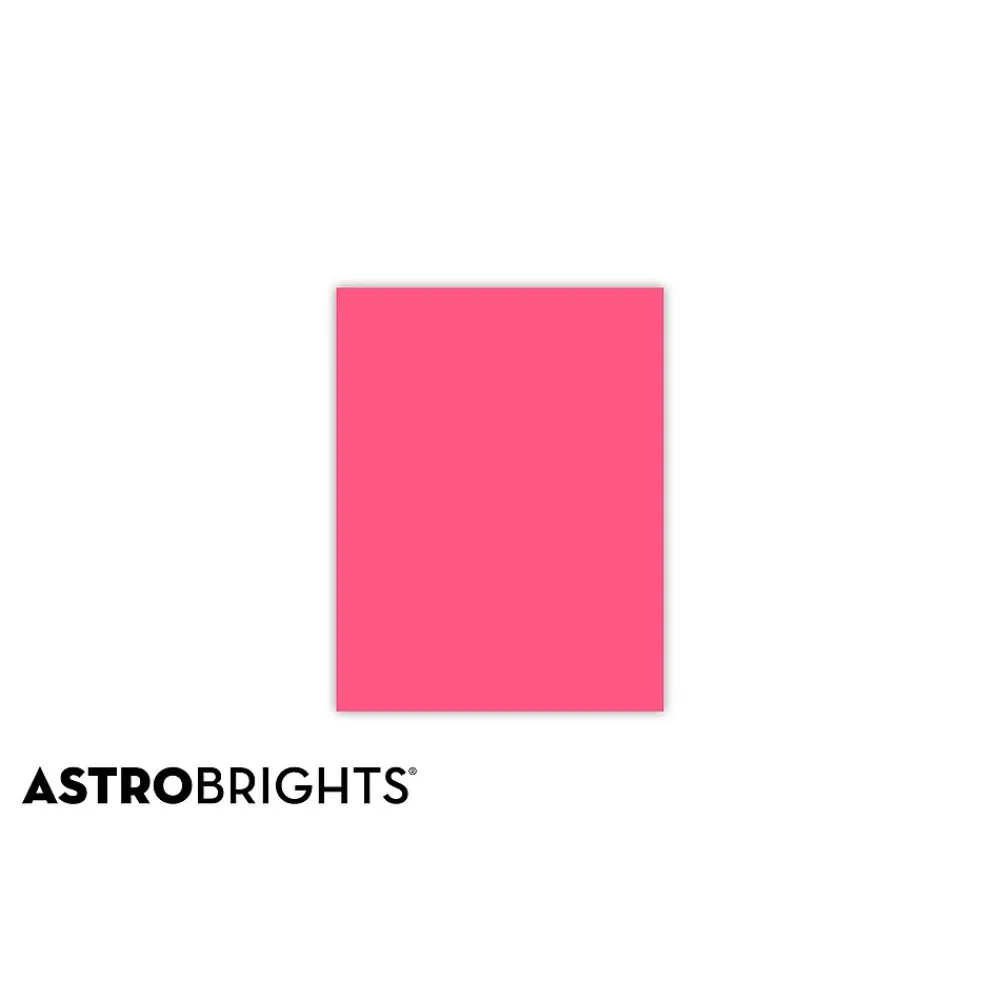 Multipurpose Paper*Astrobrights Colored Paper, 24 lbs., 8.5" x 11", Plasma Pink, 500 Sheets/Ream (22119)