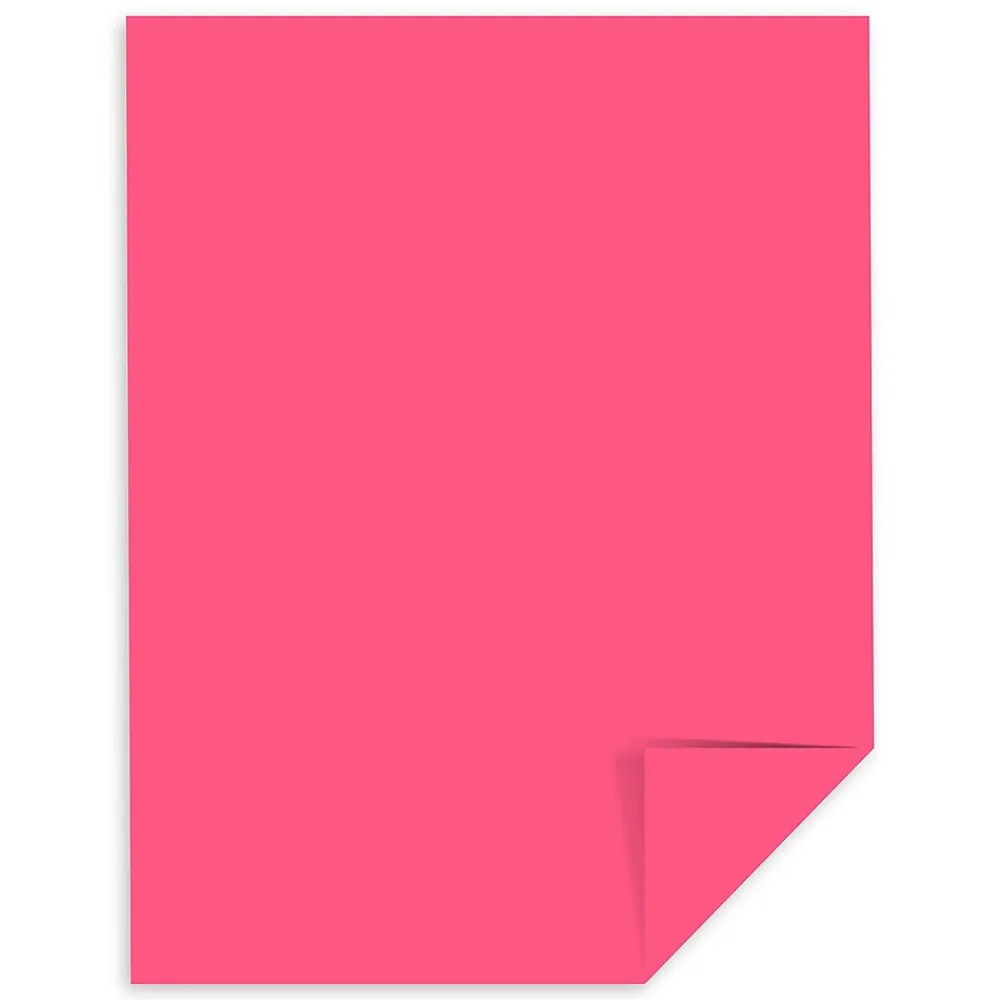 Multipurpose Paper*Astrobrights Colored Paper, 24 lbs., 8.5" x 11", Plasma Pink, 500 Sheets/Ream (22119)