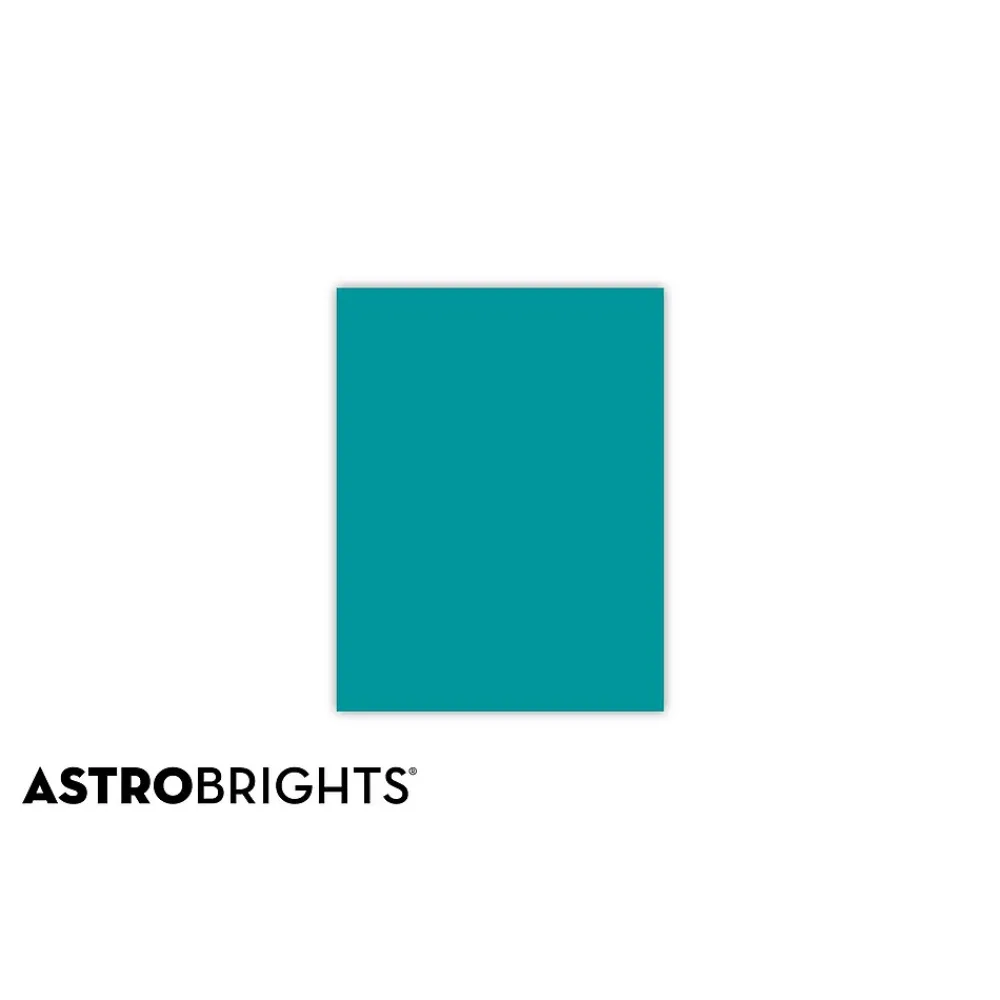 Multipurpose Paper*Astrobrights Colored Paper, 24 lbs., 8.5" x 11", Terrestrial Teal, 500 Sheets/Ream (21849/22479)