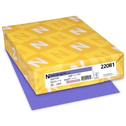 Multipurpose Paper*Astrobrights Colored Paper, 24 lbs., 8.5" x 11", Venus Violet, 500 Sheets/Ream (22081)
