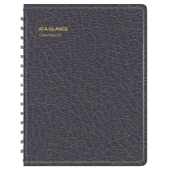 Accounting & Record Journals*AT-A-GLANCE Academic Class Record Book, Undated, 8-1/4" x 10-7/8", Black (80-150-05)
