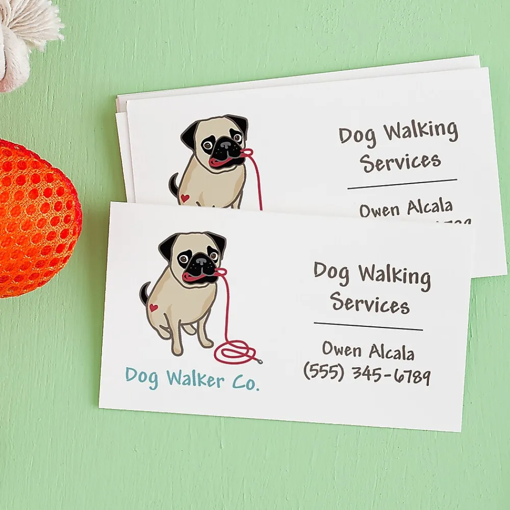 Business Cards*Avery Clean Edge Business Cards, 2" x 3 1/2", Matte White, 90 Per Pack (28878)