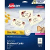 Business Cards*Avery Clean Edge Business Cards, 3.5" x 2", Matte Ivory, 200/Pack (5876)