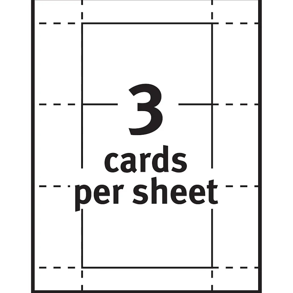 Index Cards*Avery Index Cards, 3" x 5", Matte White, Laser/Inkjet, 150/Pack (05388)