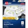 Business Cards*Avery Sure Feed Business Cards, 2" x 3.5", Glossy White, 8 Cards/Sheet, 20 Sheets/Pack, 160 Cards/Pack (8801)