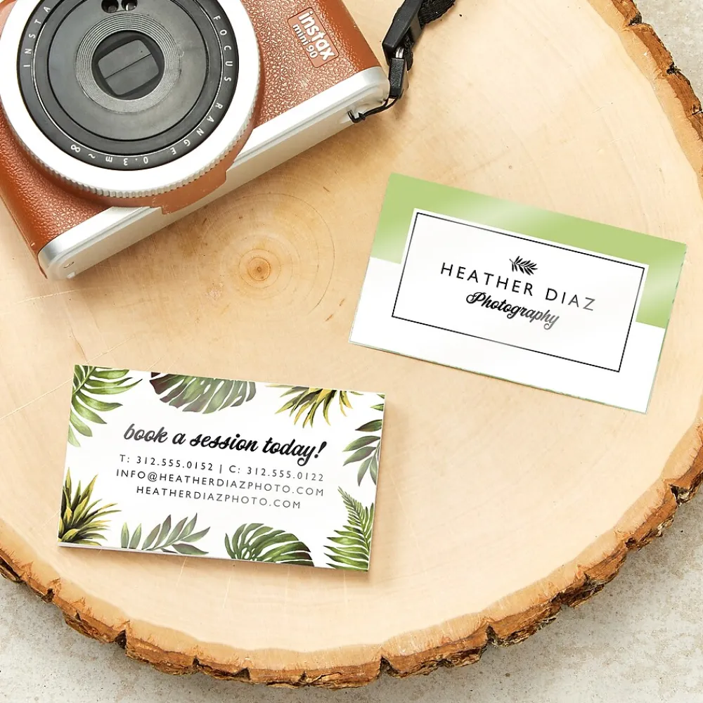 Business Cards*Avery Sure Feed Business Cards, 2" x 3.5", Glossy White, 8 Cards/Sheet, 20 Sheets/Pack, 160 Cards/Pack (8801)