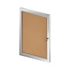 Bulletin*Azar Cork Enclosed Bulletin Board, Aluminum Frame, 29.72" x 23.03" (300223)