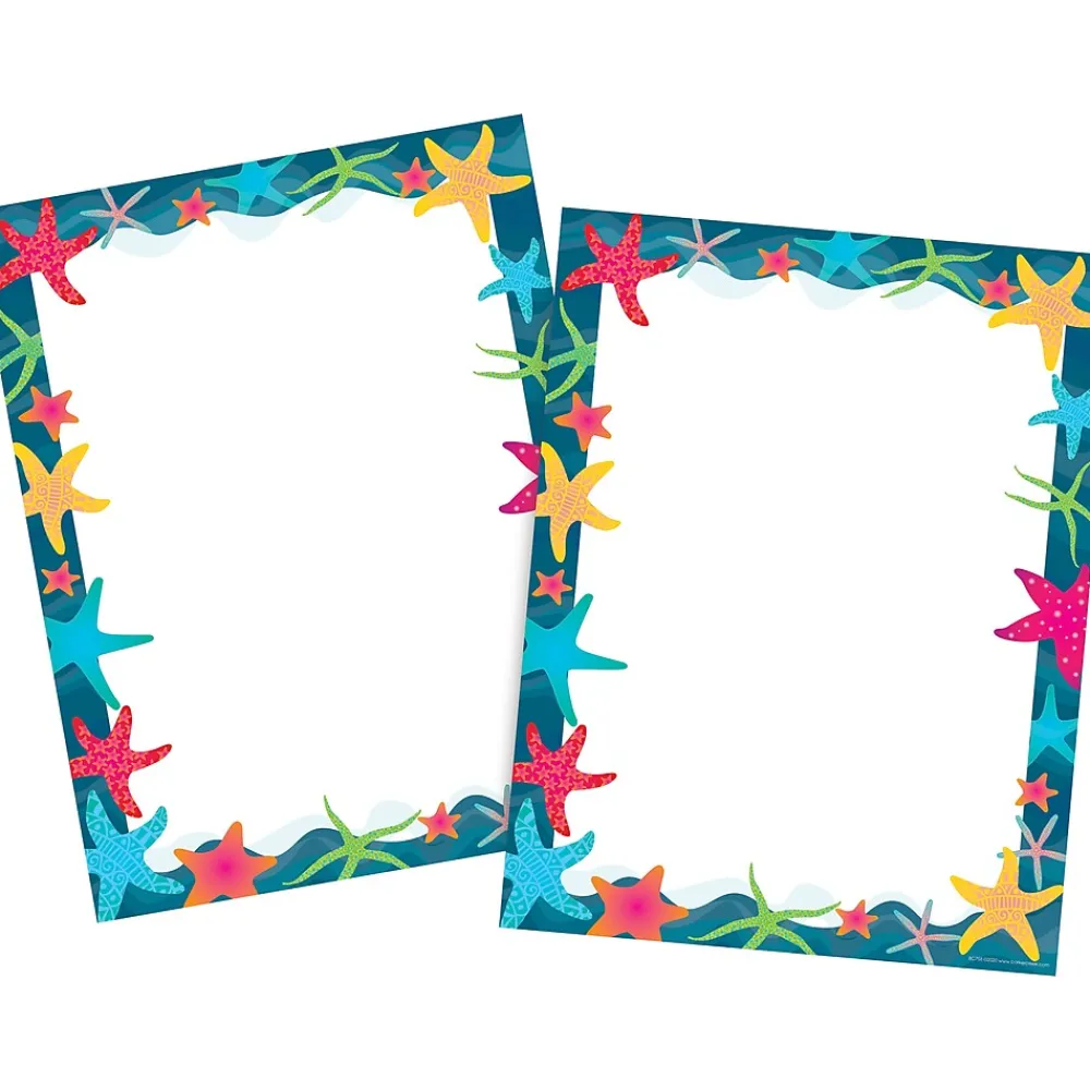 Classroom Paper*Barker Creek Kai Ola Starfish Computer Paper Pack, 100 Sheets/Set (4203)