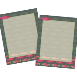 Classroom Paper*Barker Creek Sea & Sky Salmon Computer Paper, 8 ½” x 11", 100 Sheets/Set (BC3886)