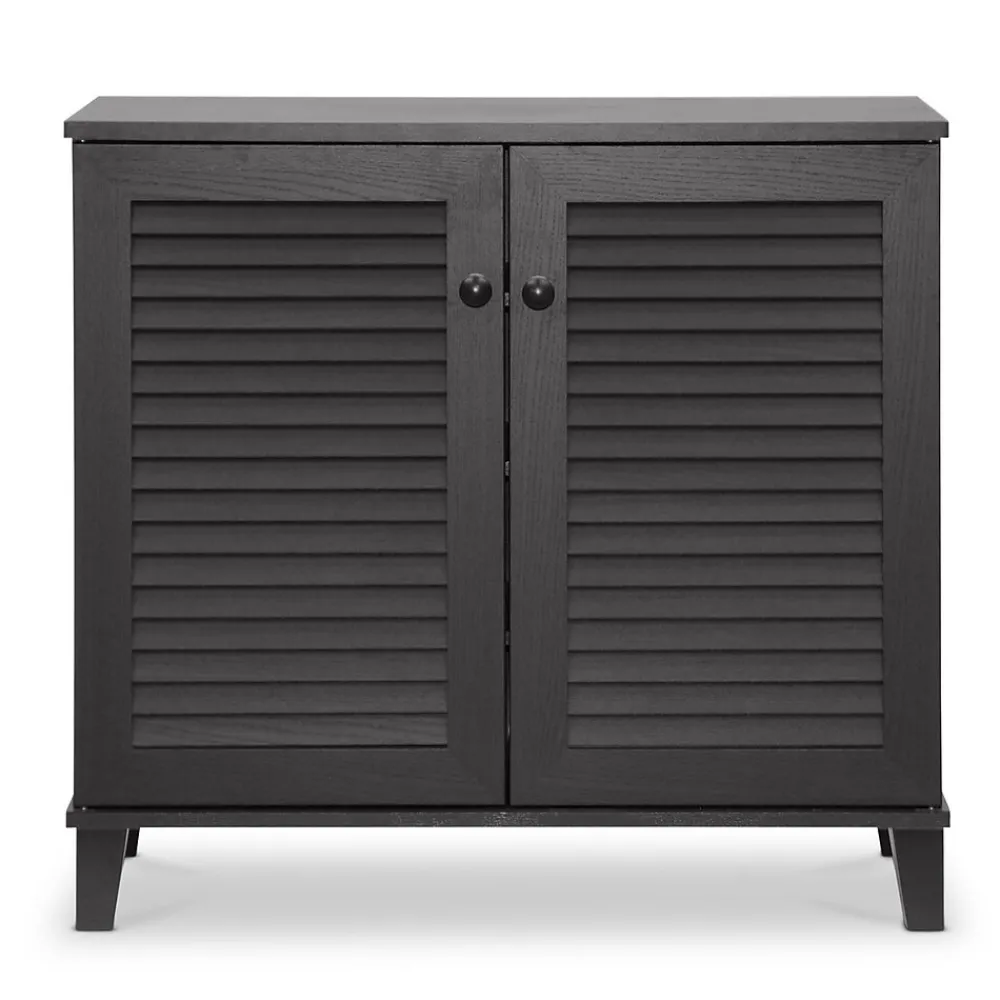 Storage Cabinets*Baxton Studio Coolidge 29.63'' W x 14.5'' D Storage Cabinet, Dark Brown (5304-STPL)