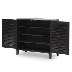 Storage Cabinets*Baxton Studio Coolidge 29.63'' W x 14.5'' D Storage Cabinet, Dark Brown (5304-STPL)