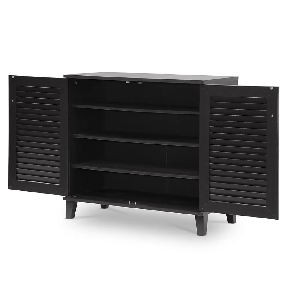 Storage Cabinets*Baxton Studio Coolidge 29.63'' W x 14.5'' D Storage Cabinet, Dark Brown (5304-STPL)