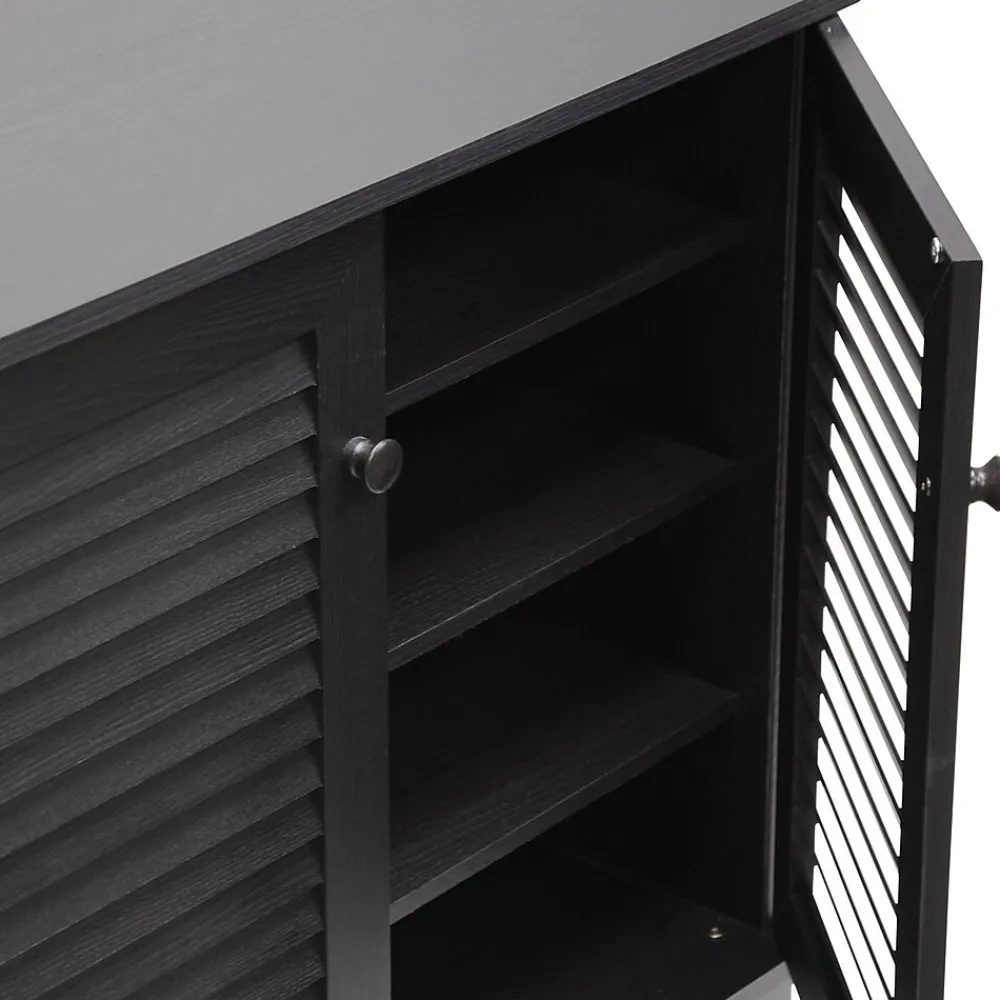 Storage Cabinets*Baxton Studio Coolidge 29.63'' W x 14.5'' D Storage Cabinet, Dark Brown (5304-STPL)