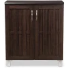 Storage Cabinets*Baxton Studio Excel 35.1" High 2-Shelf Storage Cabinet, Dark Brown (119-6498-HiT)