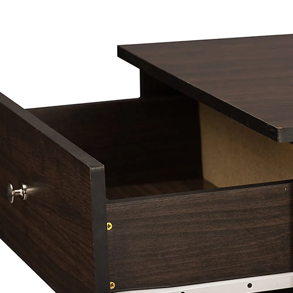 Storage Cabinets*Baxton Studio Felda 35" High Wood Shoe Cabinet with Three Shelves, Dark Brown (2633-6497-STPL)