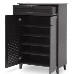Storage Cabinets*Baxton Studio Harding 30.75'' W x 14.63'' D Storage Cabinet, Dark Brown (5306-STPL)