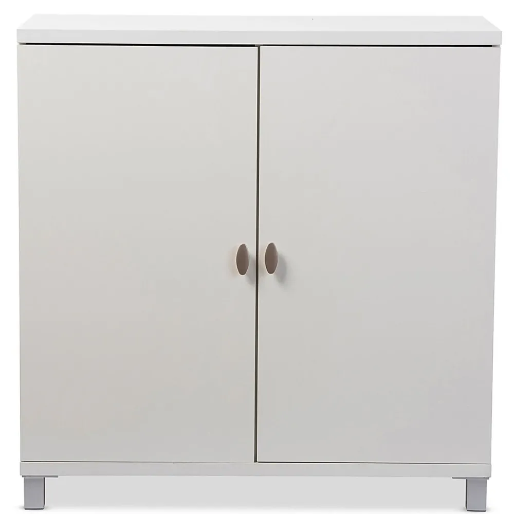 Storage Cabinets*Baxton Studio Marcy 35.1'' W x 15.6'' D Storage Cabinet, White (6470-STPL)