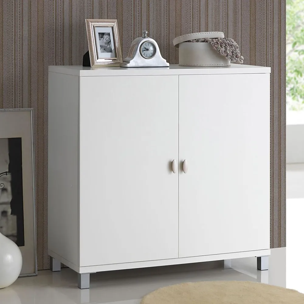 Storage Cabinets*Baxton Studio Marcy 35.1'' W x 15.6'' D Storage Cabinet, White (6470-STPL)