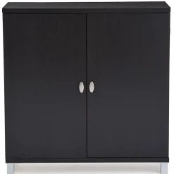 Storage Cabinets*Baxton Studio Marcy 35.1'' W x 15.6'' D Storage Cabinet, Dark Brown (6469-STPL)