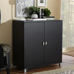 Storage Cabinets*Baxton Studio Marcy 35.1'' W x 15.6'' D Storage Cabinet, Dark Brown (6469-STPL)