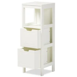 Storage Cabinets*Baxton Studio Reuben 35.04" High 1-Shelf Storage Cabinet, White (163-10299-HiT)