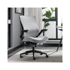 Ergonomic Chairs*Beautyrest ErgoMax Ergonomic Mesh/Fabric Swivel Task Chair, (60078-Gry) Gray