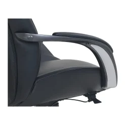 Office Chairs*Beautyrest Leather Computer and Desk Chair, Black/Gray (51546)
