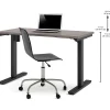 Standing Desks*bestar Pro-Linea 28 - 45'' Electric Height-Adjustable Table, Bark Grey (65857-47)