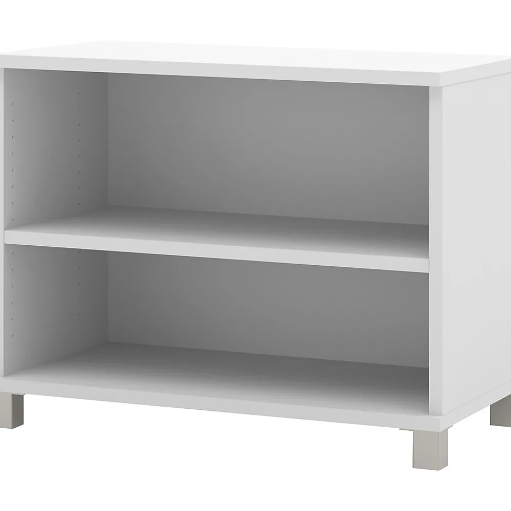 Storage Cabinets*bestar ® Pro-Linea 28" Laminate 2-Shelf Bookcase, White (120160-1117)