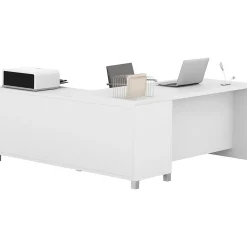 L-Desks*bestar Pro-Linea L-Desk, White (120863-17)