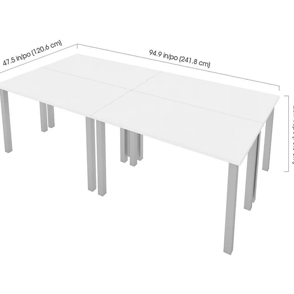 Office Desks*bestar Universel 48" Table Desk, White (65900-000017)
