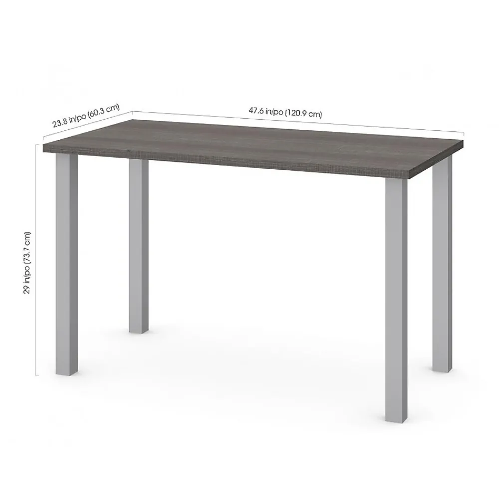 Office Desks*bestar Universel 48" Table Desk, Bark Grey (65855-47)
