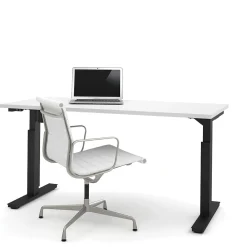 Standing Desks*bestar Universel 60"W Electric Height Adjustable Desk, White (65867-17)