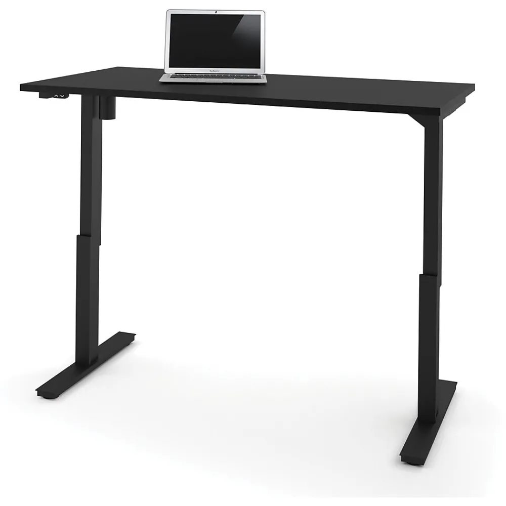 Standing Desks*bestar Universel 60"W Electric Height Adjustable Desk, Black (65867-18)