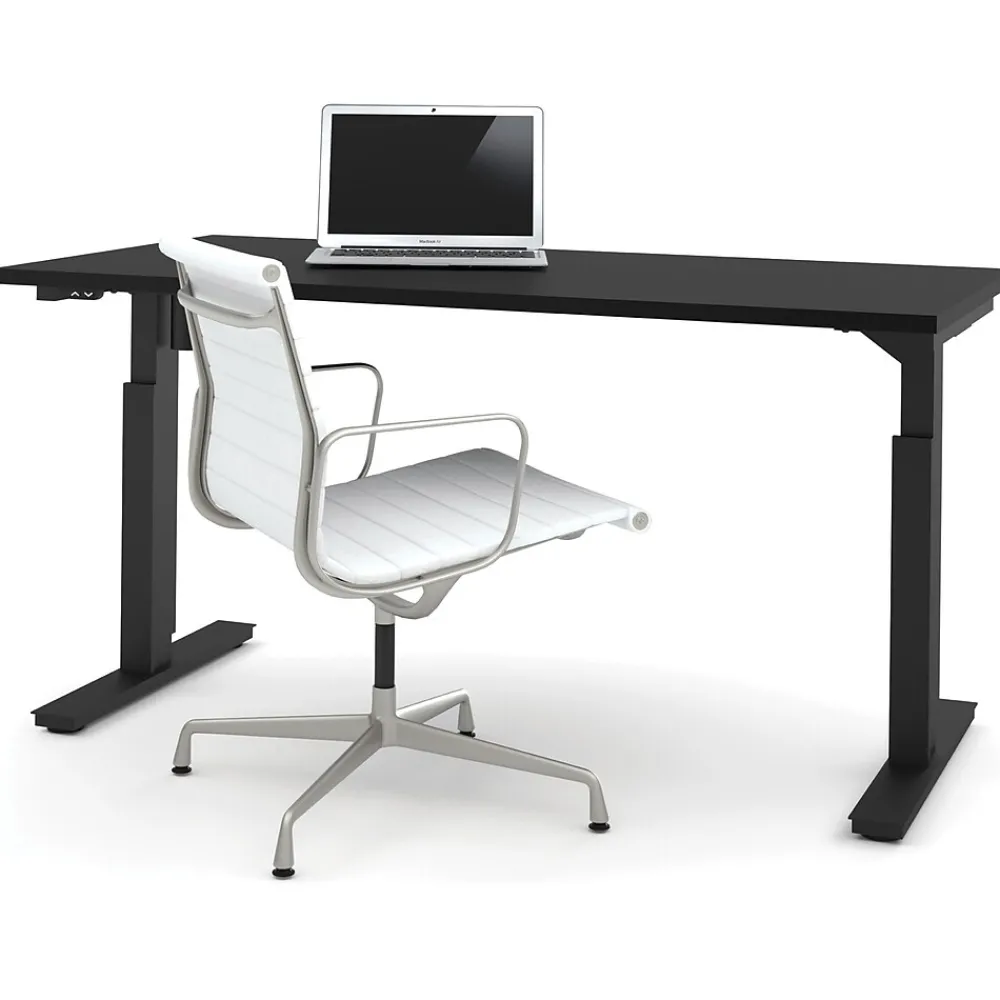 Standing Desks*bestar Universel 60"W Electric Height Adjustable Desk, Black (65867-18)