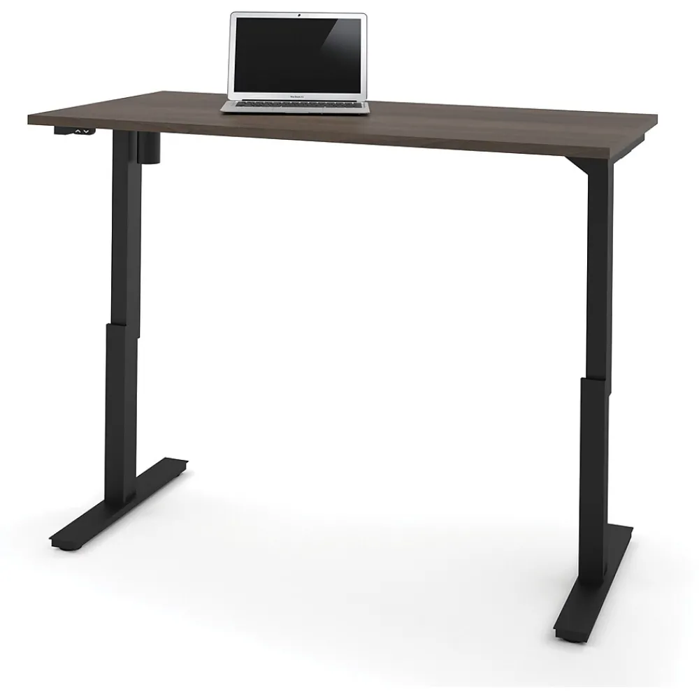 Standing Desks*bestar Universel 60"W Electric Height Adjustable Desk, Antigua (65867-52)