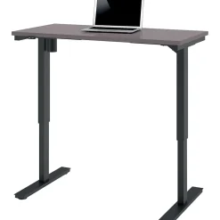 Standing Desks*bestar Universel 48"W Electric Height-Adjustable Desk, Slate (65857-59)