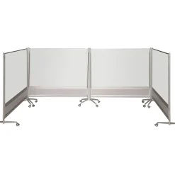 Dry Erase*Best-Rite D.O.C. Porcelain Mobile Dry-Erase Whiteboard, Anodized Aluminum Frame, 6' x 6' (661AG-DD)