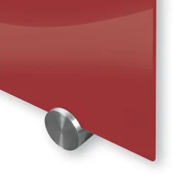 Dry Erase*Best-Rite Visionary Colors Magnetic Glass Dry Erase Whiteboard 47.24" x 70.87" Red (83845-Red)