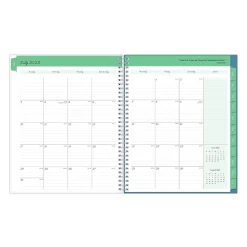 Grade Books*Blue Sky Floral Ditsy Dapply Light Weekly & Monthly Lesson Planner, 8.5
