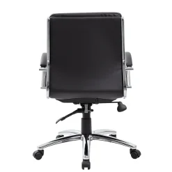 Office Chairs*Boss Office Products Boss CaresoftPlus Executive Series High Back Executive Chair with Metal Chrome Finish, Black (B9476-BK)