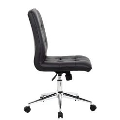 Office Chairs*Boss Office Products Boss Millennial Modern Faux Leather Computer and Desk Chair, Black (B330-BK)